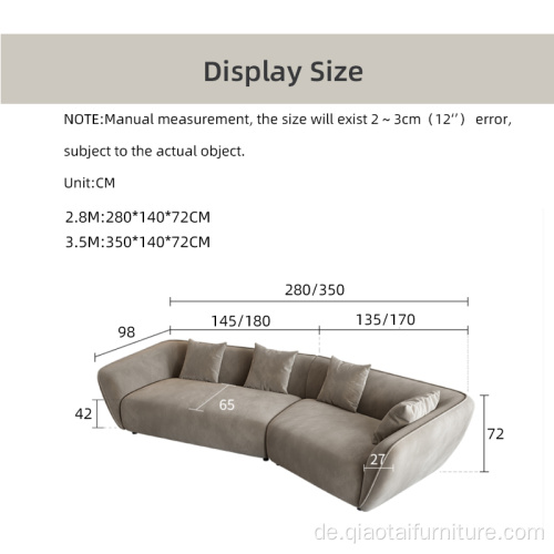 Moderne Designer-Möbel-Luxus-Stoff-Sofa